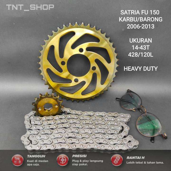 GEAR GIR SET SATRIA FU 150 KARBU BARONG PNP FU TAHUN 2006 2013 GEARSET