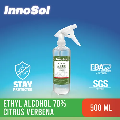 Innosol Ethyl Alcohol Antiseptic Disinfectant Citrus Verbena Scent