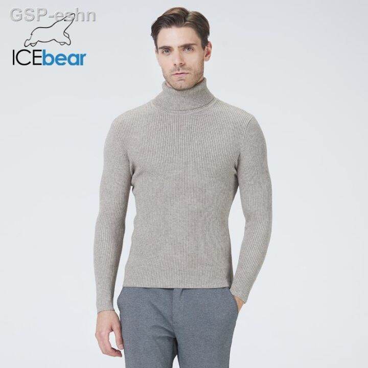 knitted baseↂ eshn Icebear 2021 nova camisola masculina cor sólida