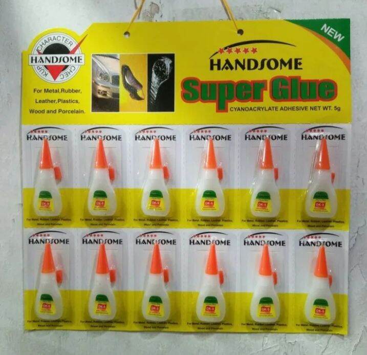 Promo Super Glue Handsome Pack Isi Pcs Lem Korea Serba Guna