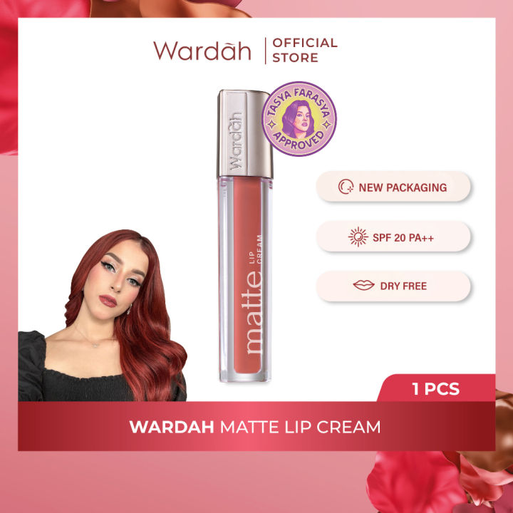 Tasya Farasya Approved New Wardah Matte Lip Cream Non Dry Formula