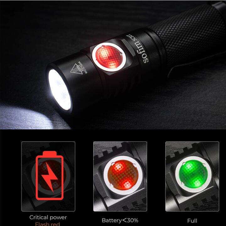 Sofirn Sc T Led Flashlight Rechargeable Lumen Tactical With