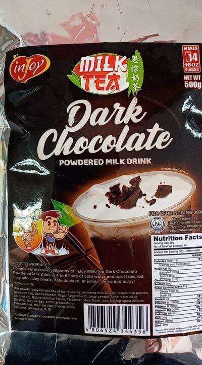 Injoy Dark Chocolate Milk Tea G Lazada Ph