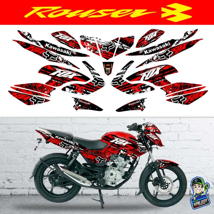 ROUSER Bajaj 135 Full Decals Sticker Set Kawasaki Lazada PH