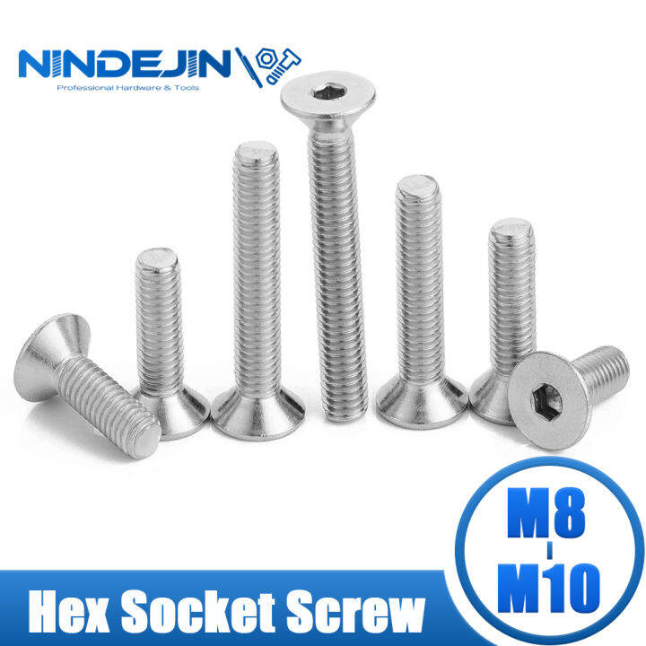 Nindejin Hex Socket Screw Hexagon Bolt M M Stainless Steel