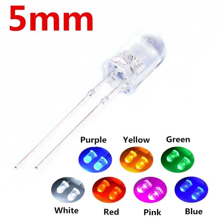 Pcs Super Bright Mm Round Uv Purple Led Emitting Diode F Led