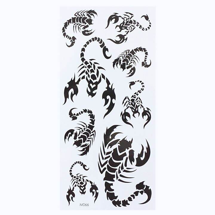 Waterproof Temporary Tattoo Sticker Scorpion Henna Fake Tattoo Water