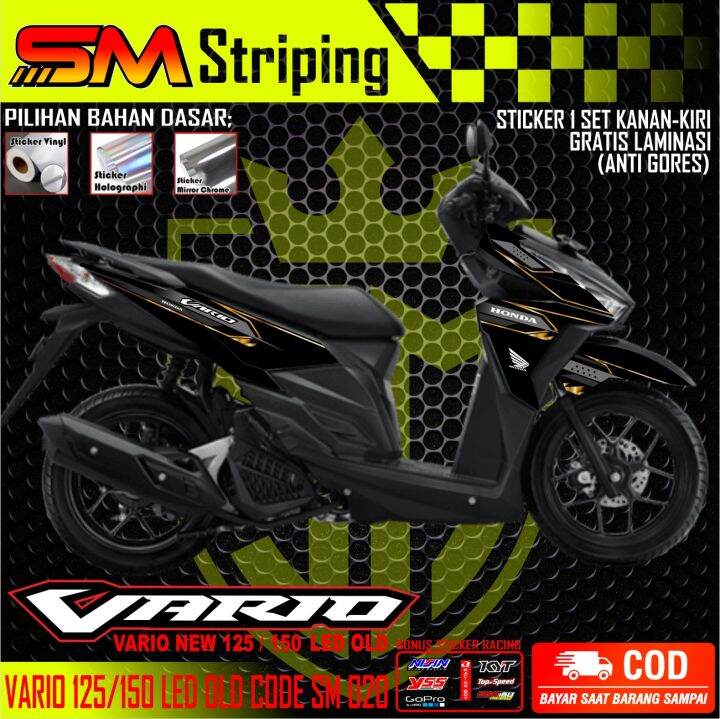 Variasi Motor Honda Vario Led Striping Stiker Variasi Custom