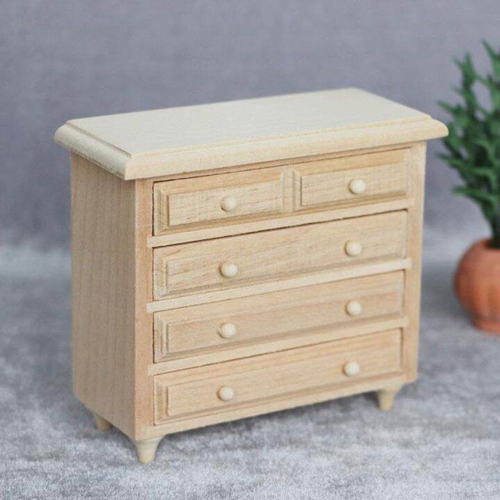 1 12 Scaledollhouse Cabinet Wooden Cabinet Mini Cabinet Drawer Model