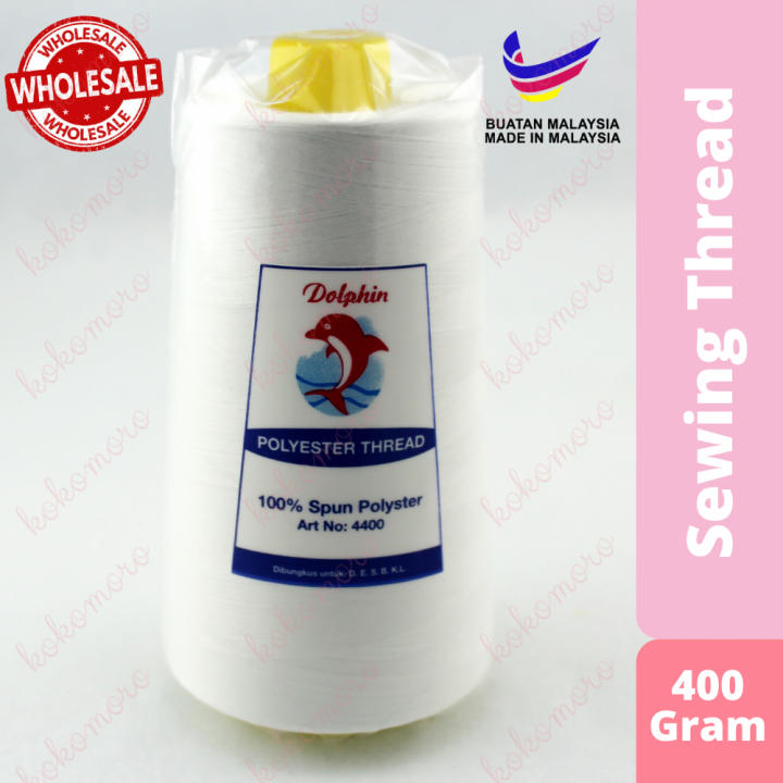 Dolphin Sewing Thread 400 Gram Or 12 000 Meters Benang Jahit 400 Gram