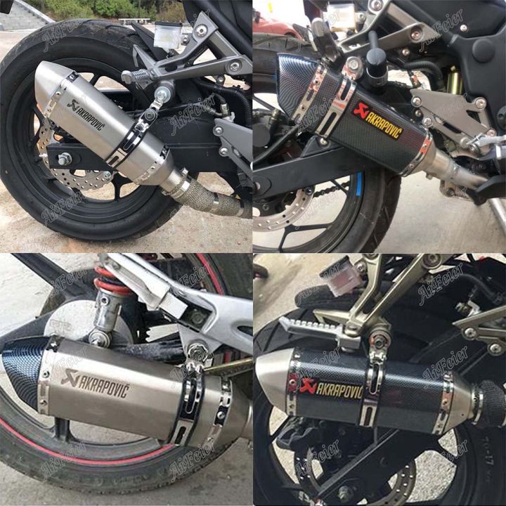 Universal Mm Motorcycle Akrapovic Exhaust Modified Muffler