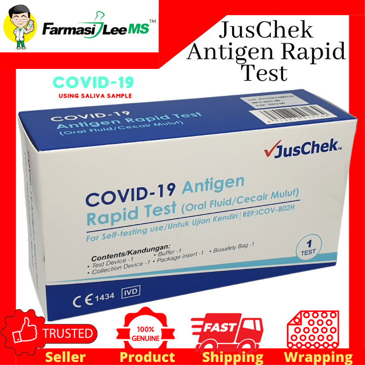 Juschek Saliva Antigen Test Kit Covid Home Test Kit Exp