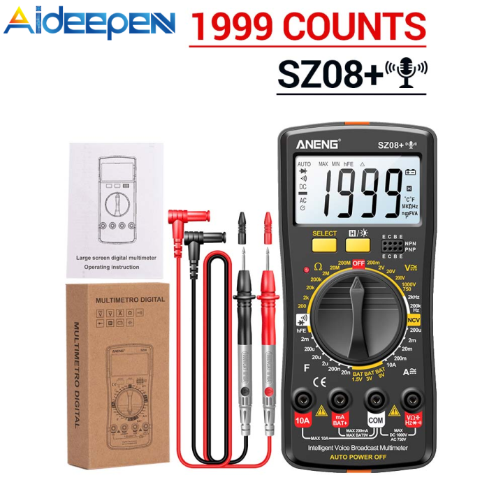 Aideepen Digital Multimeter Electrical Test Kit Non Contact Voltage