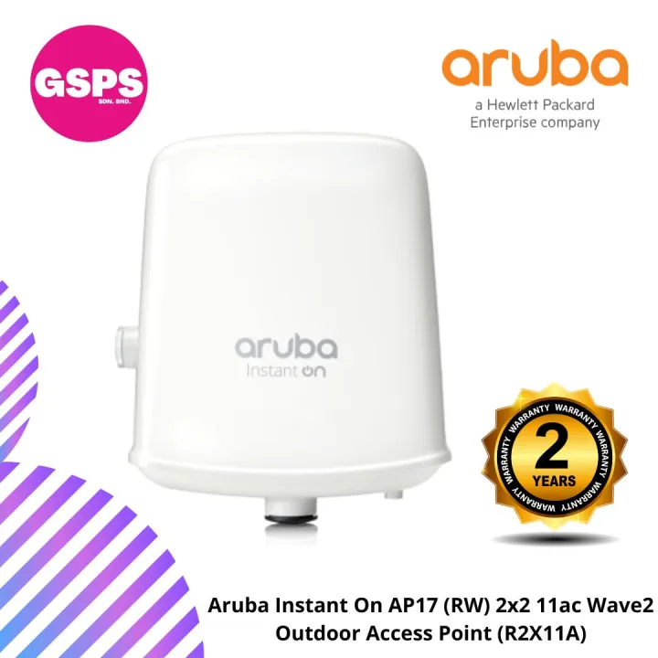 Aruba Instant On AP17 RW 2x2 11ac Wave2 Outdoor Access Point R2X11A