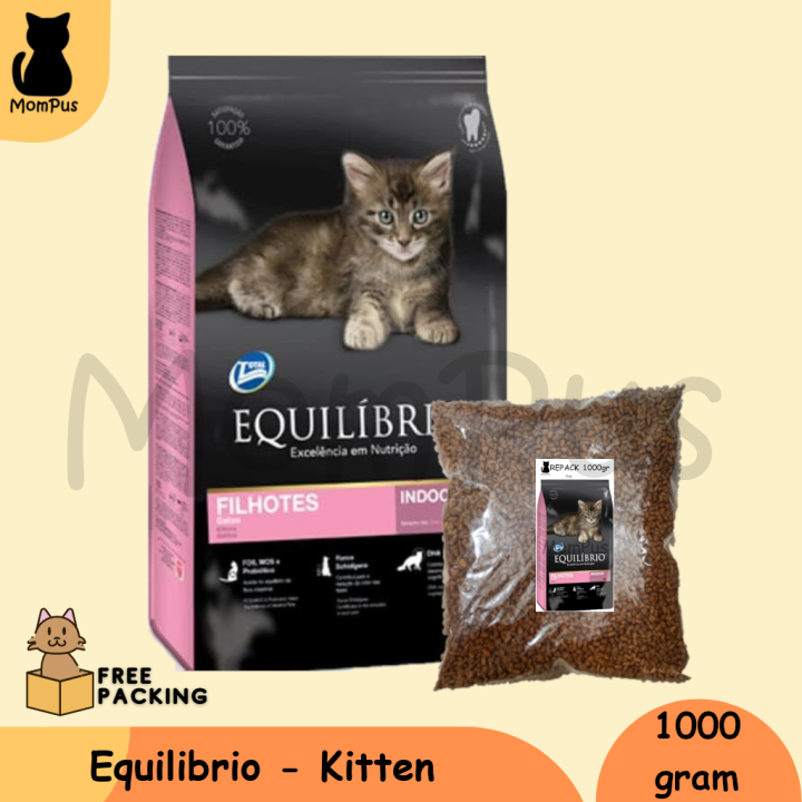 Equilibrio Kitten Indoor Repack Equil Dry Food Makanan KUCING 1kg