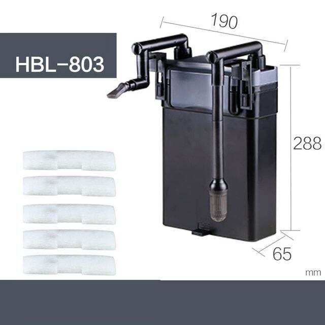 Sunsun HBL 801 802 803 Hang On Waterfall Filter Skimmer 500L H 20 40Cm