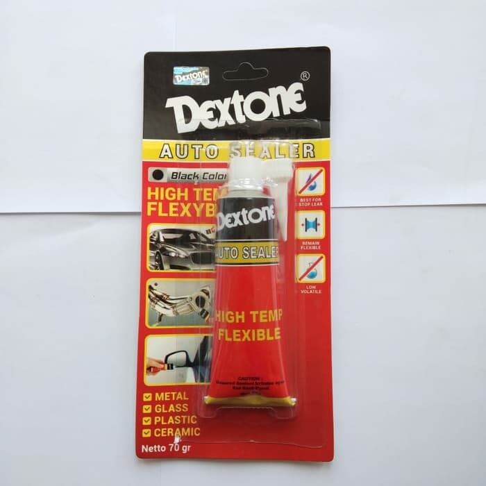 Rm Lem Dextone Auto Sealer Silicone Sealant Lem Kaca Rubber Hitam