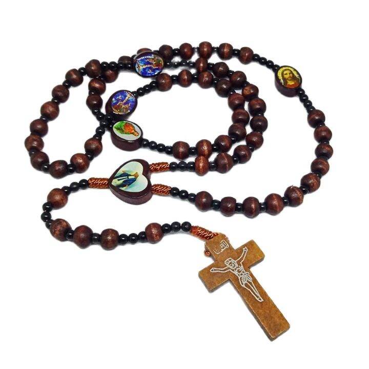 Kalung Rosario Kayu Salib Kayu Lazada Indonesia