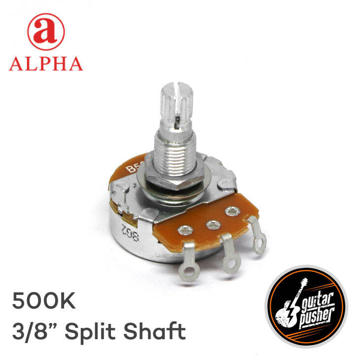 Alpha K Big Body Potentiometer Tall Bushing Wood Mount Metric