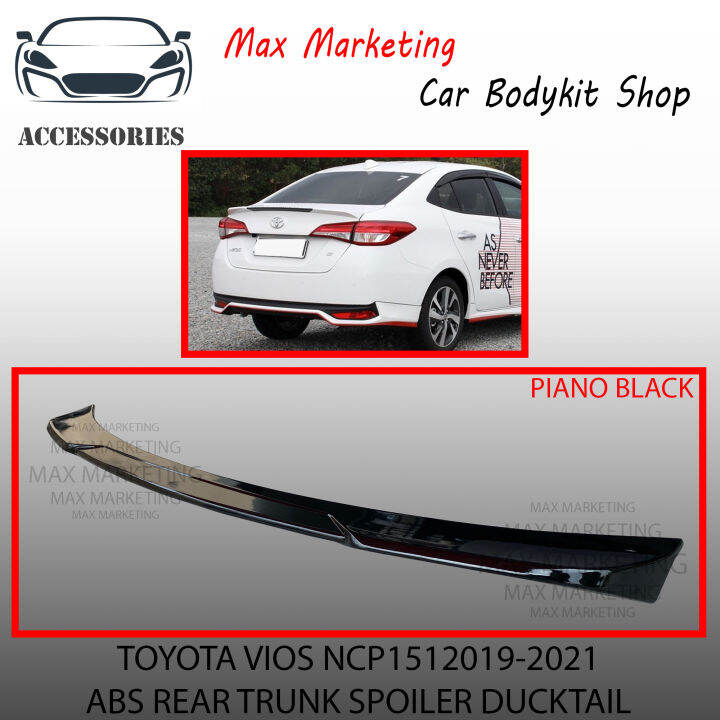 Toyota Vios Ncp Abs Rear Trunk Spoiler Ducktail With Paint