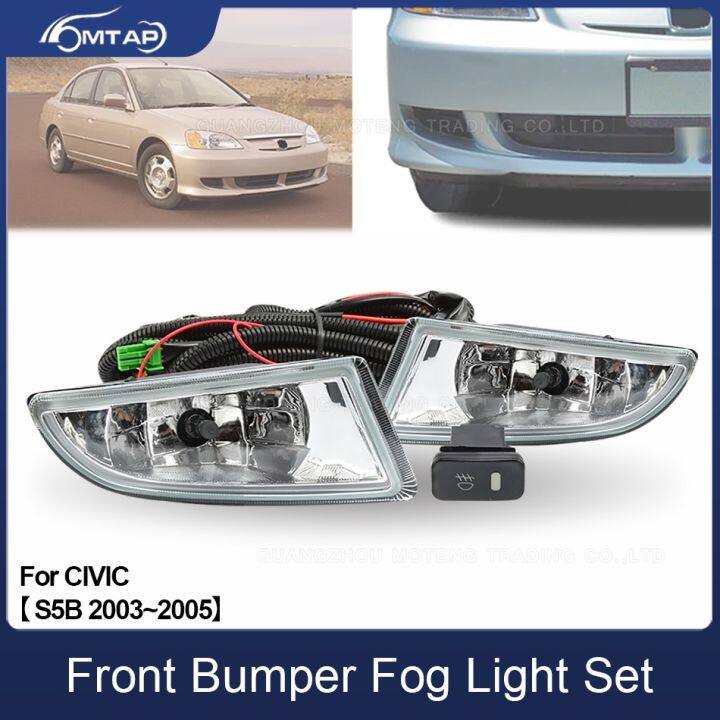 Ready Stockmtap Front Bumper Foglight Fog Lamp Upgrade Kit For Honda