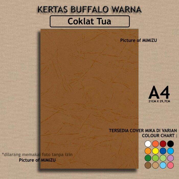 Kertas Buffalo A Cokelat Motif Embos Cover Jilid Sampul Lazada Indonesia