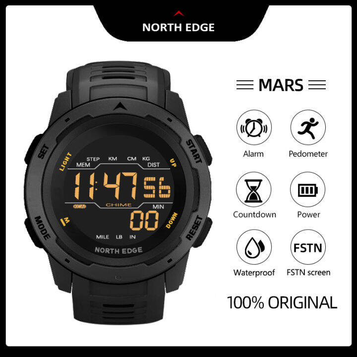 North Edge Mars Original Men S Watch Waterproof M Digital Outdoor