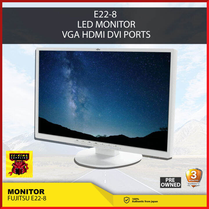 MONITOR ASSORTED WHITE 22 INCHES E22 8 LED MONITOR WITH HDMI DVI AND