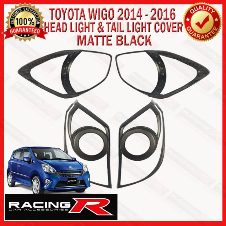 Toyota Wigo 2014 To 2016 Head Light And Tail Light Garnish Cover Matte