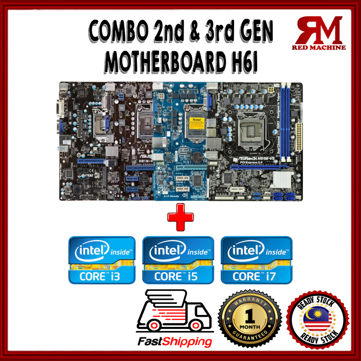 Combo H Motherboard Intel Nd Rd Gen I I I Socket Lazada