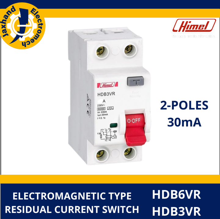 Electromagnetic Type Residual Current Circuit Breaker RCCB 16A 100A 2