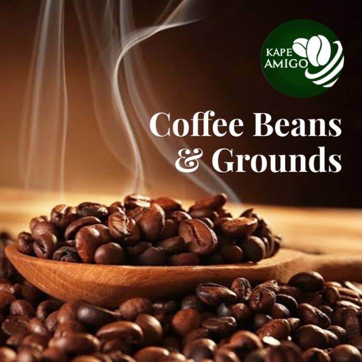 500g KAPE AMIGO Freshly Roasted Coffee Beans Grounds Lazada PH