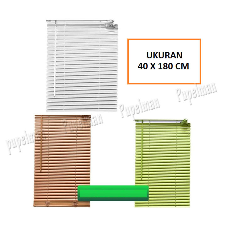 Kris Venetian Blinds X Gorden Gordeng Tirai Gulung Plastik Pvc