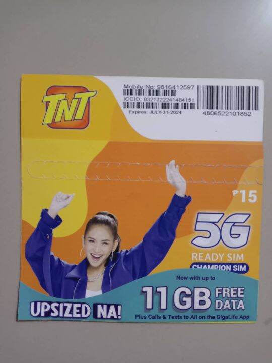 Talk N Text Sim Card Fresh And Sealed Sim G Tnt Sim Card Triple Cut