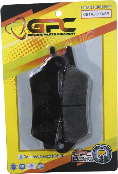 Gpc Motorcycle Brake Pads Brake Disc Pads Front For Cb Gixxer