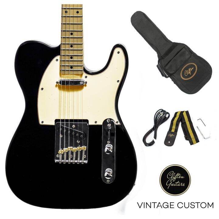 Clifton Vintage Custom Telecaster Single Coil Pickups Electric Guitar