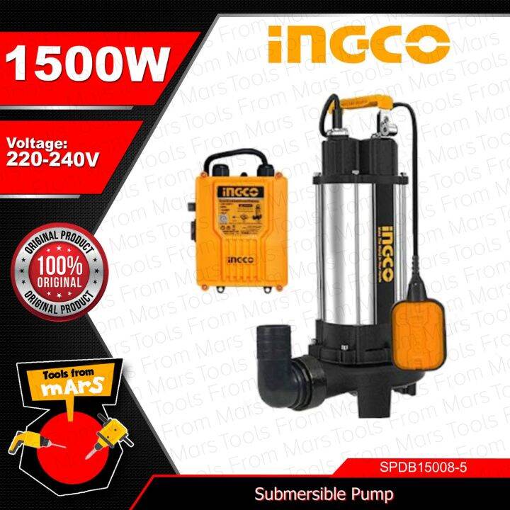 Ingco Submersible Pump W Hp With Free Control Box Sewage