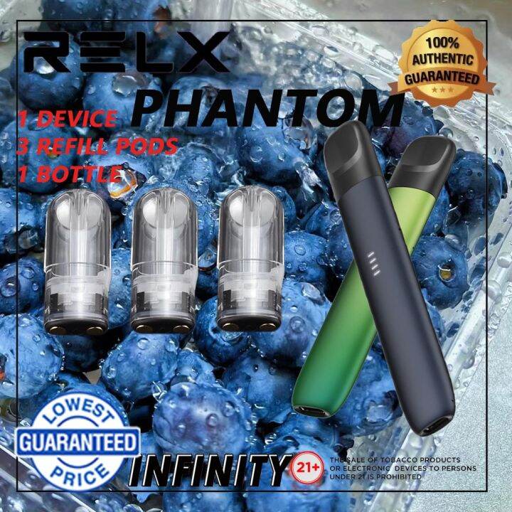 1 Device 3 Refill PodsRel X Relax Rlex Relex Infinity Essential