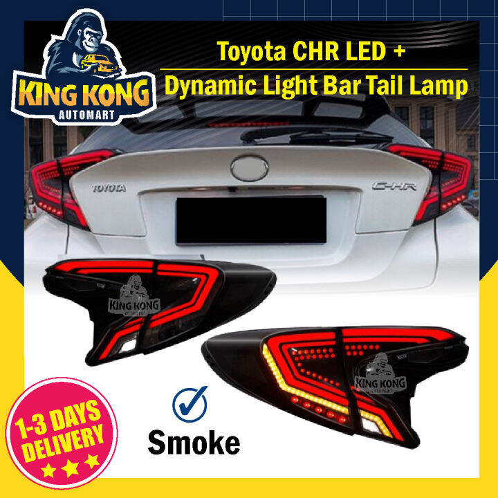 Toyota Chr Led Dynamic Light Bar Tail Lamp With Signal Running Lazada