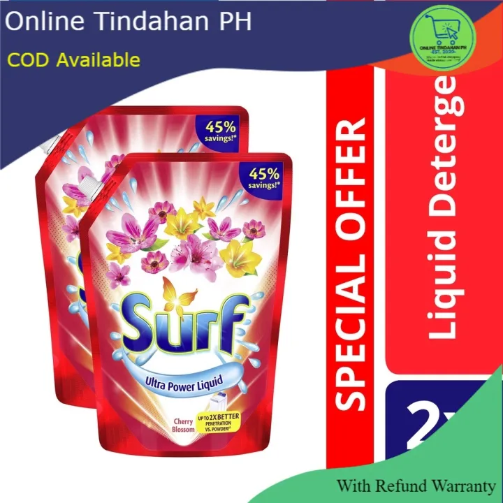 Surf Laundry Liquid Detergent Cherry Blossom 2 5L Pouch 2x Lazada PH