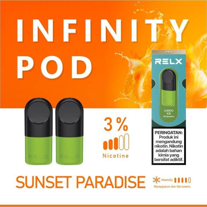 RELX Infinity Pod Sunset Paradise Guava 1 Pack Isi 2 Pods Lazada PH