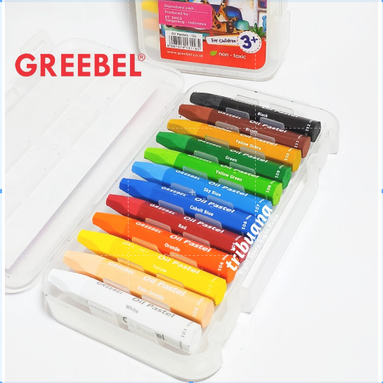 Oil Pastel Crayon GREEBEL Isi 12 Lazada Indonesia