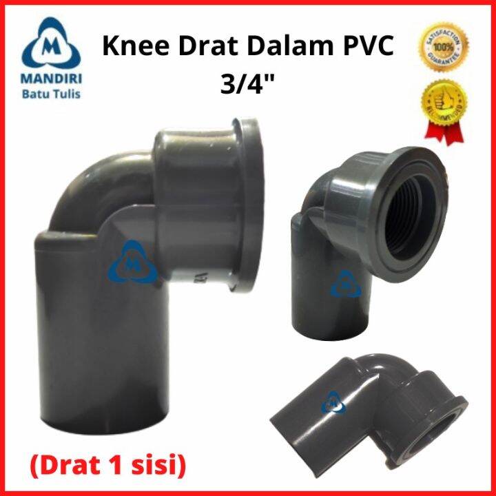 Elbow Ellbow Rucika Knee Keni Drat Dalam PVC 3 4 Inch Belokan Pipa