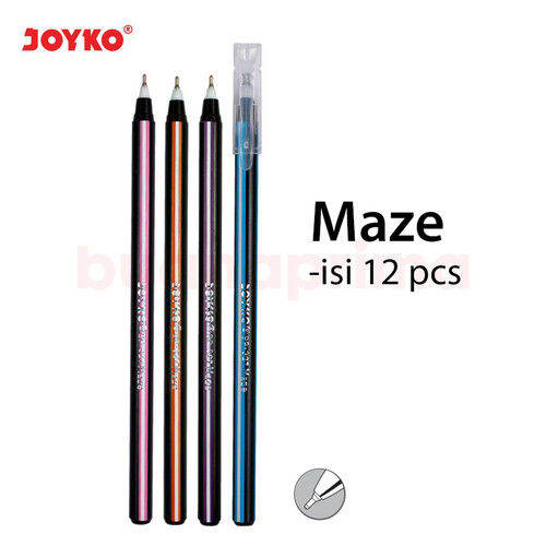 Ball Pen Pulpen Pena Joyko Bp Maze Mm Box Pcs Lazada