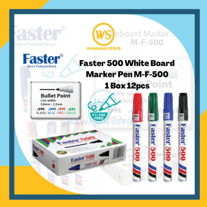 Faster 500 White Board Marker Whiteboard Marker Pen Faster Marker