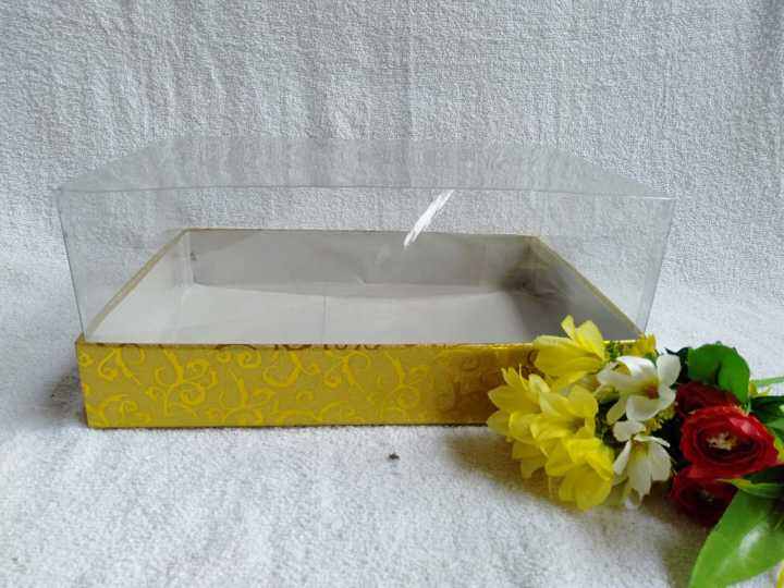 Termurah Box Hantaran Seserahan Nikah Kotak Mika Warna Gold Kecil