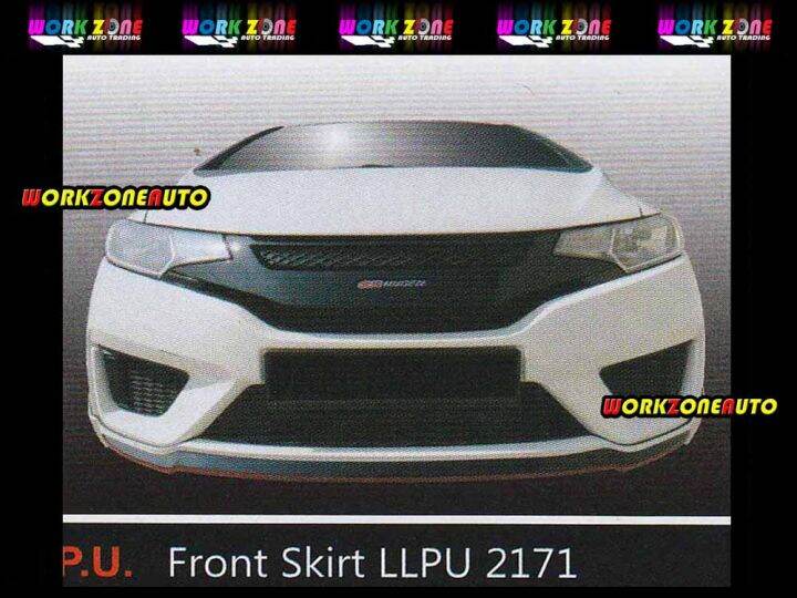 Llpu Honda Jazz Pu Front Skirt Noblesse Body Kit Bodykit