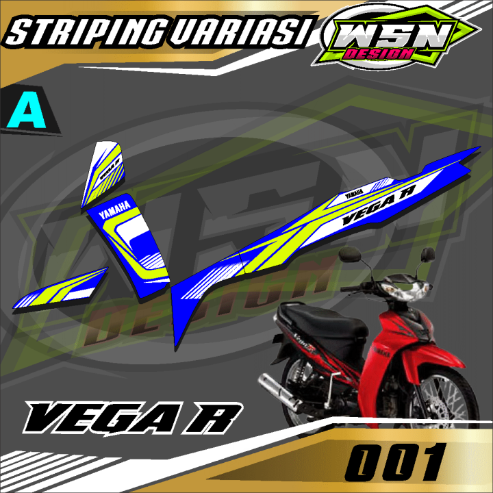 STICKER KEREN Sticker Striping Vega R New 001 Stiker Striping Variasi