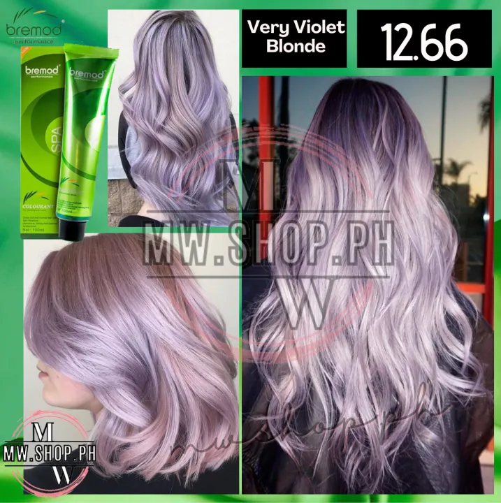 Bremod Hair Color 12 66 Very Violet Blonde Permanent Hair Color 100ml