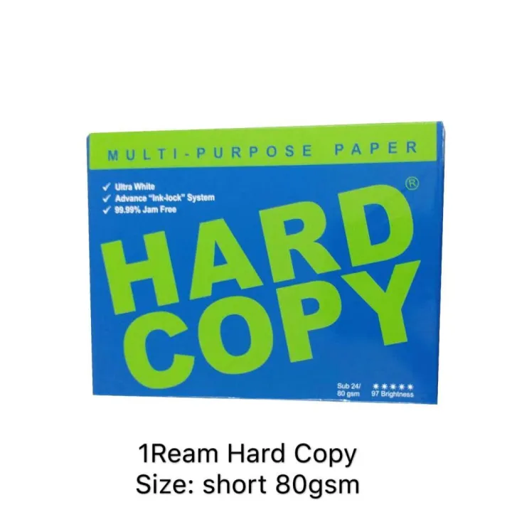 1 Ram Hard Copy Bond Paper 1 Ream Short Bond Paper Size 8 5x11